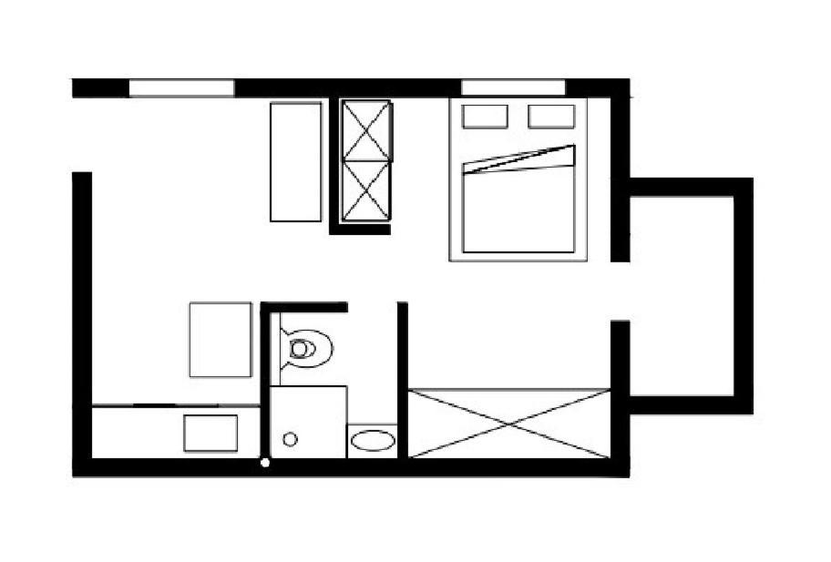 Dinning Room, Bedroom And Balcony Jérusalem Extérieur photo